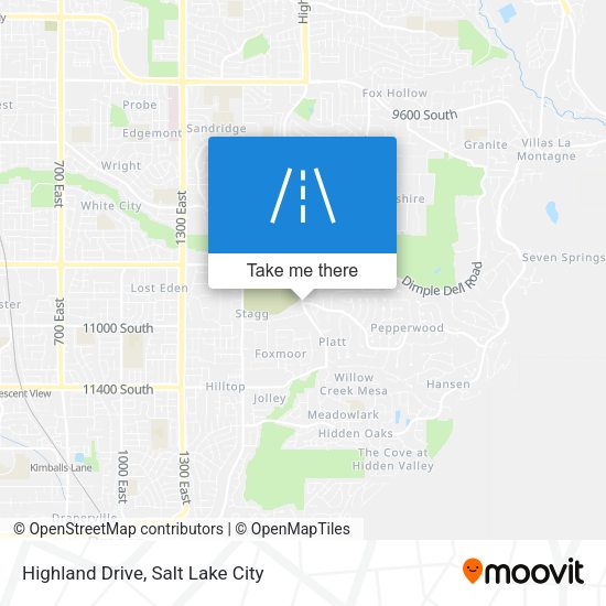 Highland Drive map