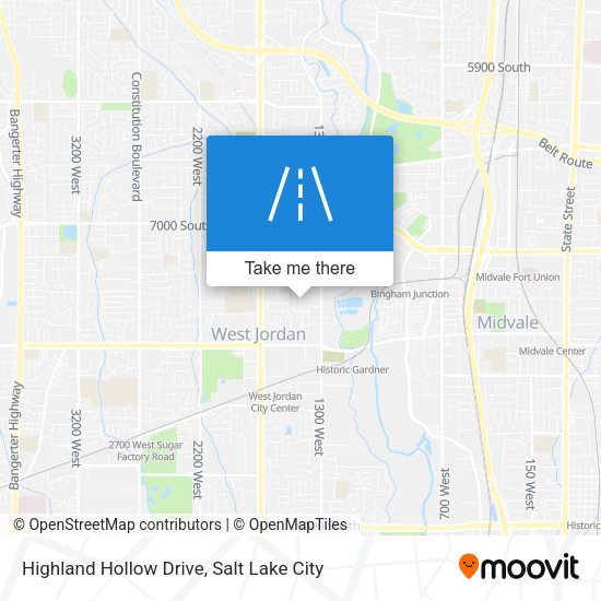 Highland Hollow Drive map