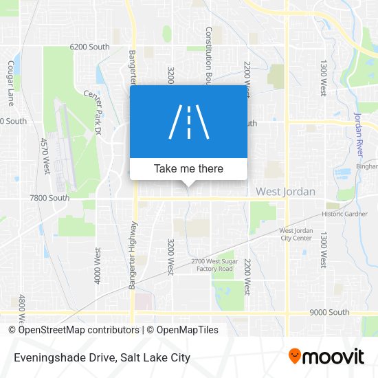 Mapa de Eveningshade Drive