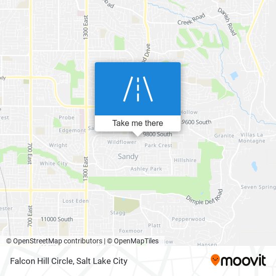 Falcon Hill Circle map