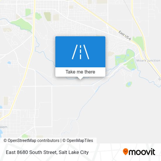 Mapa de East 8680 South Street