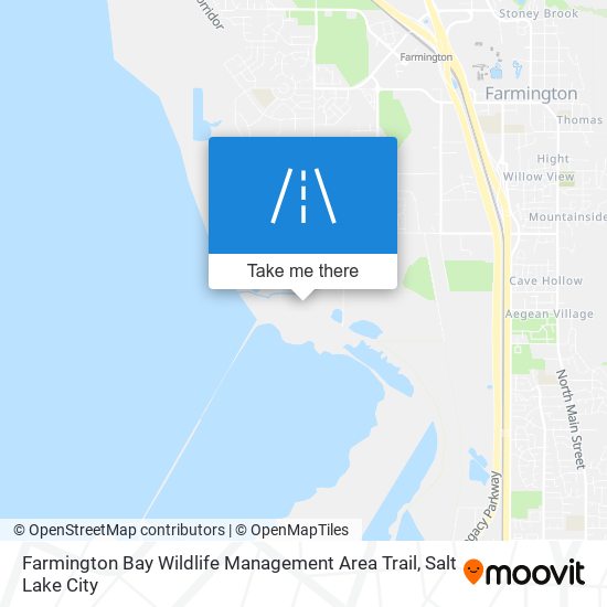 Mapa de Farmington Bay Wildlife Management Area Trail