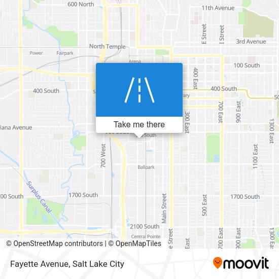 Fayette Avenue map