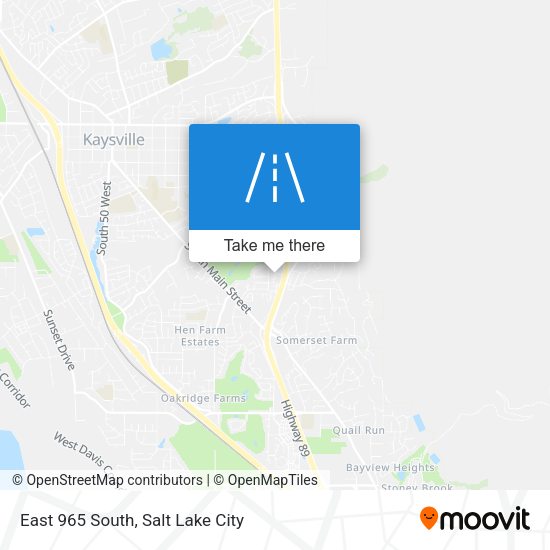 East 965 South map