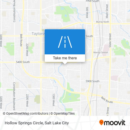 Hollow Springs Circle map