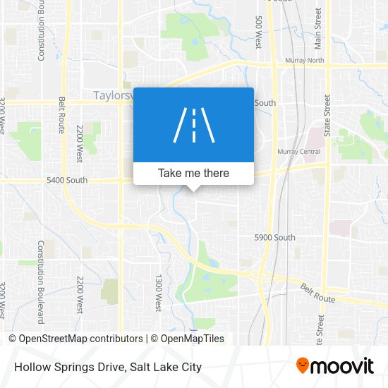 Hollow Springs Drive map