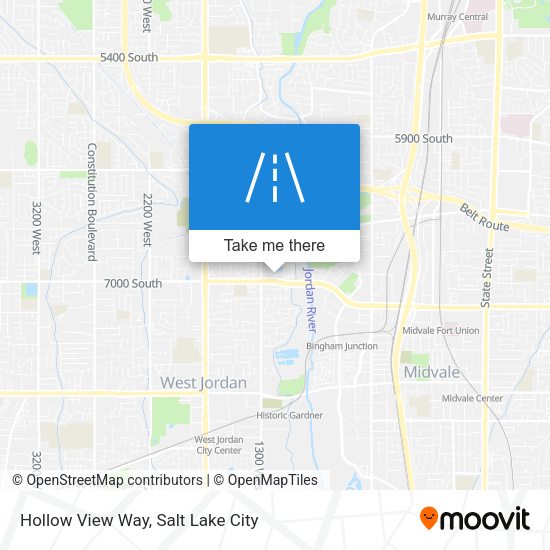 Hollow View Way map
