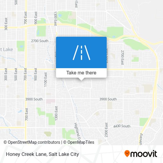 Honey Creek Lane map