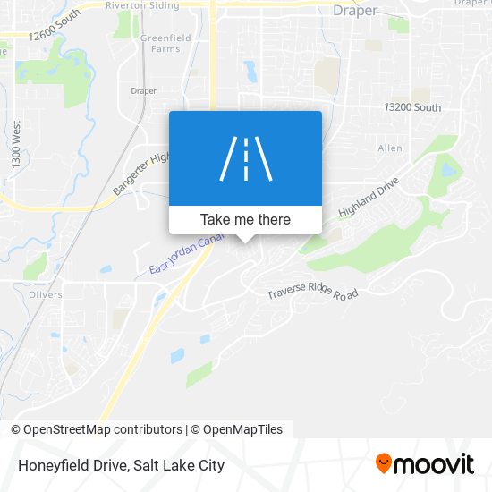 Honeyfield Drive map