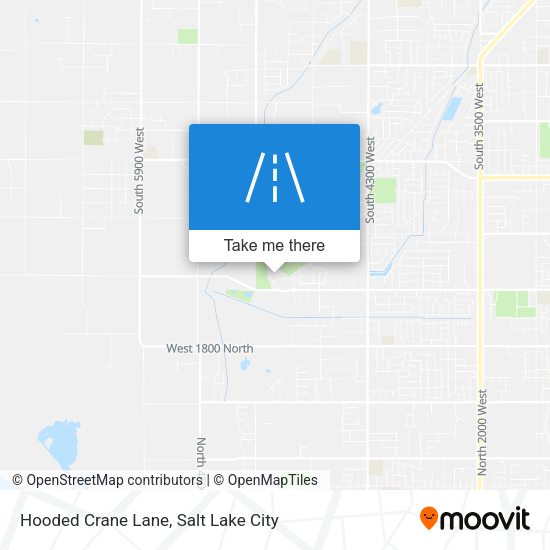 Hooded Crane Lane map