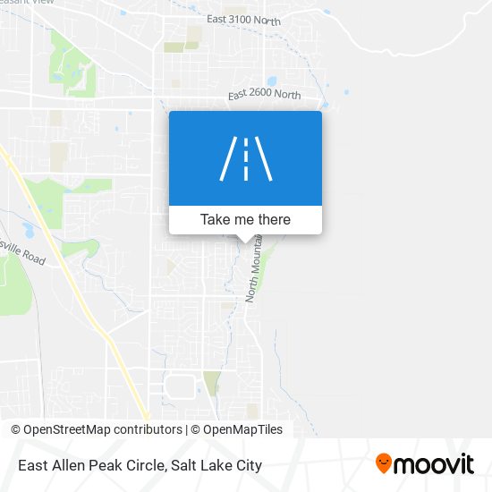 Mapa de East Allen Peak Circle