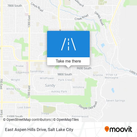 East Aspen Hills Drive map