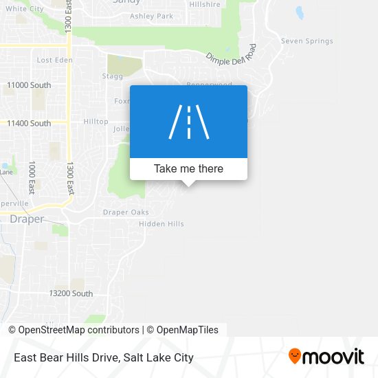 East Bear Hills Drive map