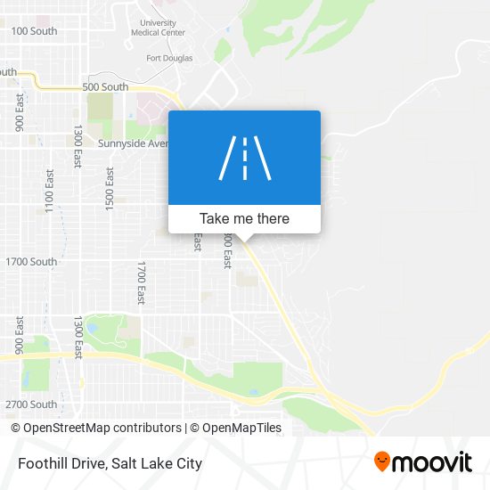 Foothill Drive map