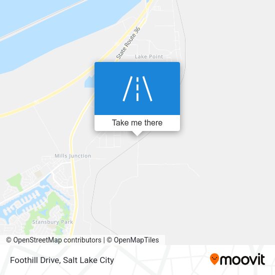 Foothill Drive map