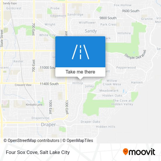 Mapa de Four Sox Cove