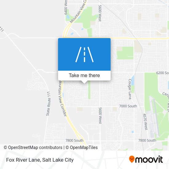Fox River Lane map