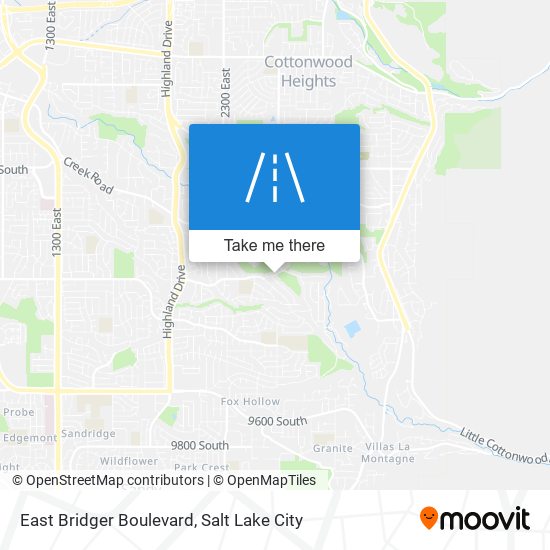 East Bridger Boulevard map