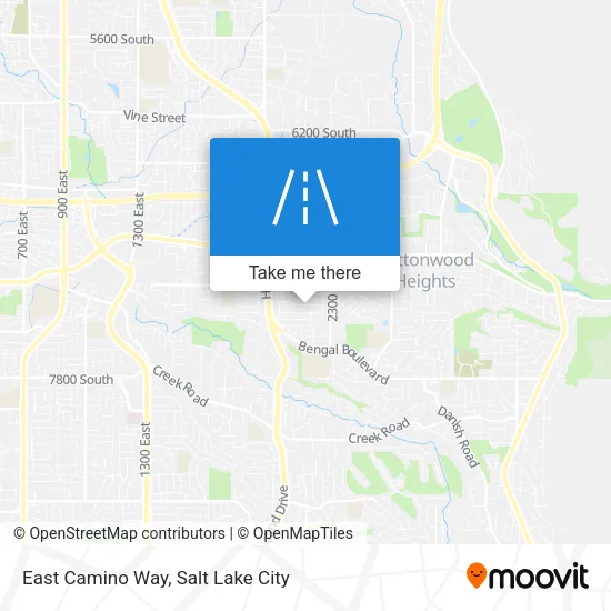 East Camino Way map