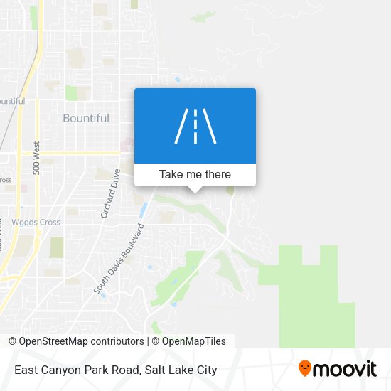 East Canyon Park Road map