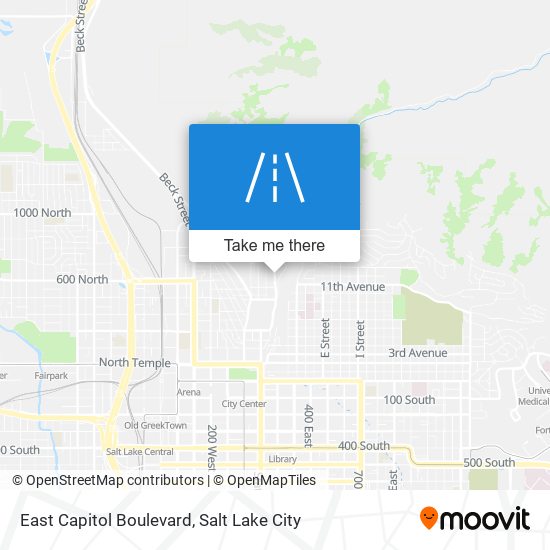 East Capitol Boulevard map