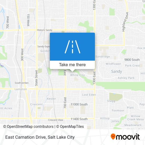 East Carnation Drive map