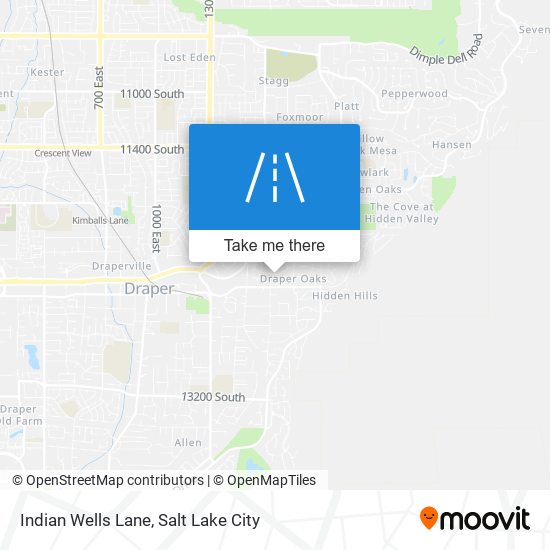 Indian Wells Lane map