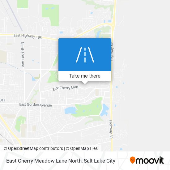 East Cherry Meadow Lane North map