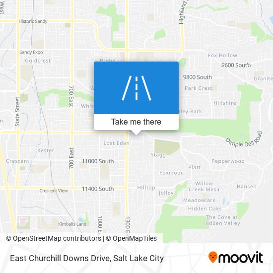 Mapa de East Churchill Downs Drive