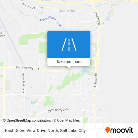 East Deere View Drive North map