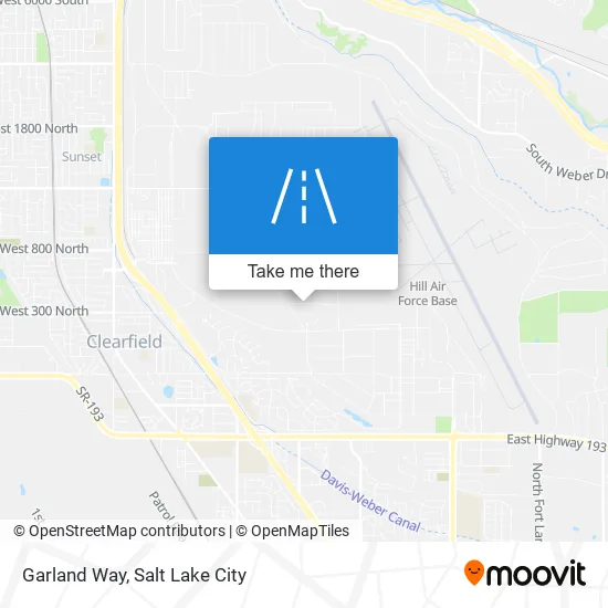 Garland Way map