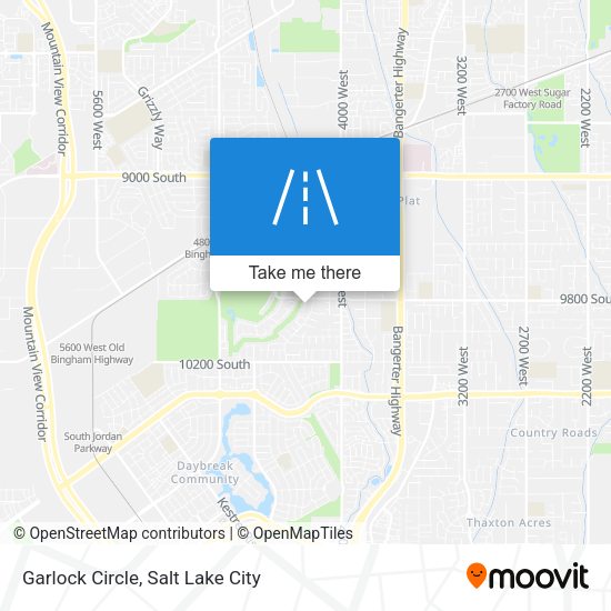 Garlock Circle map