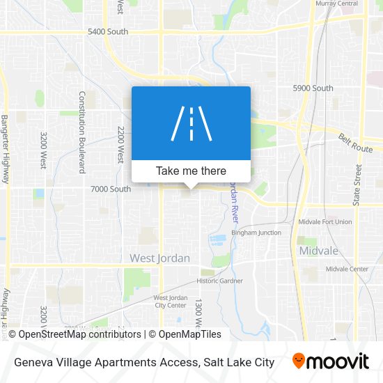 Mapa de Geneva Village Apartments Access