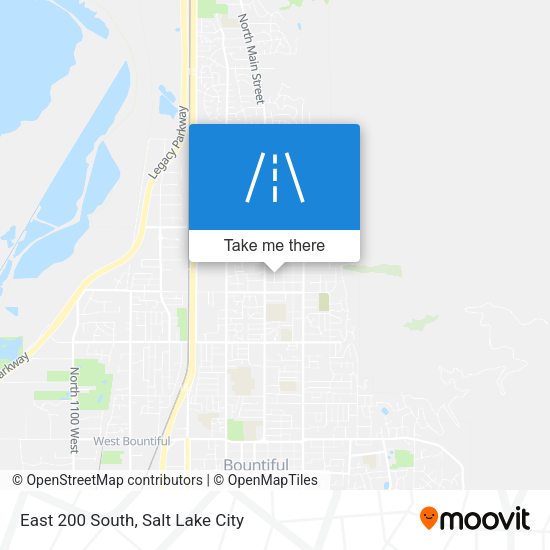 East 200 South map