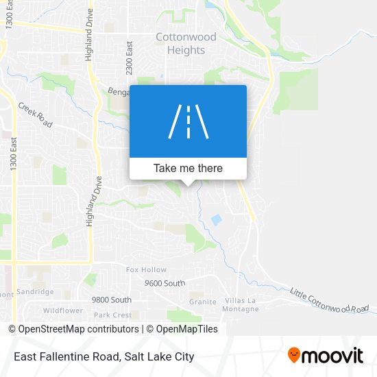 East Fallentine Road map