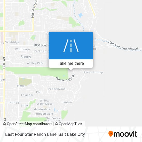 Mapa de East Four Star Ranch Lane