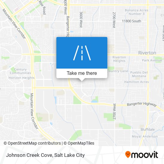 Johnson Creek Cove map