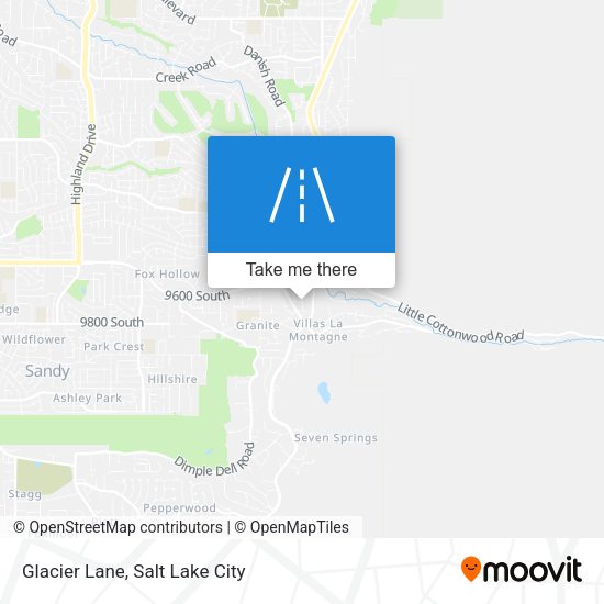 Mapa de Glacier Lane