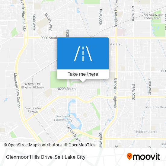 Glenmoor Hills Drive map