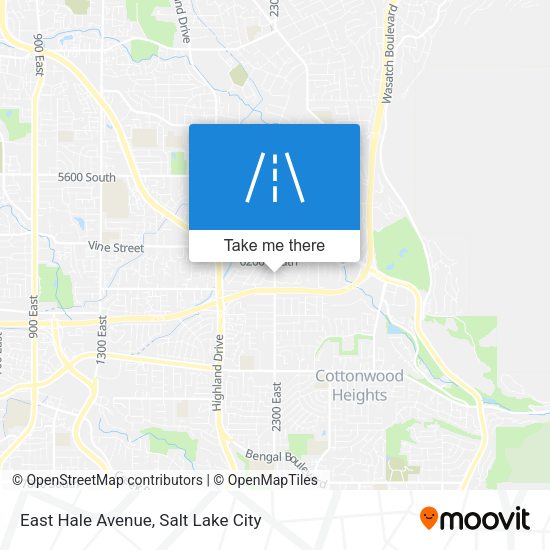 East Hale Avenue map