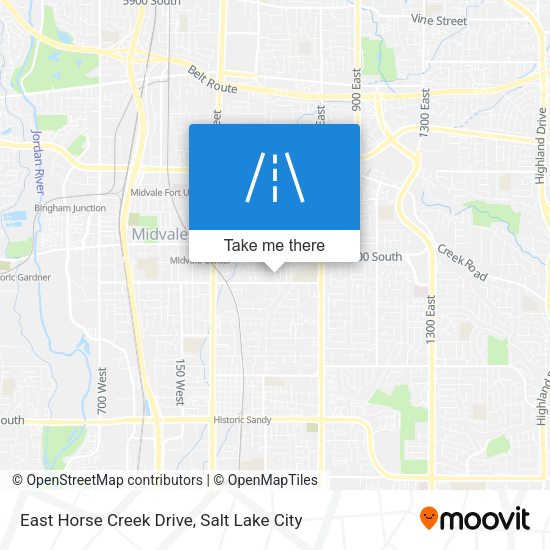 East Horse Creek Drive map