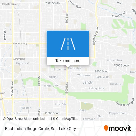 Mapa de East Indian Ridge Circle