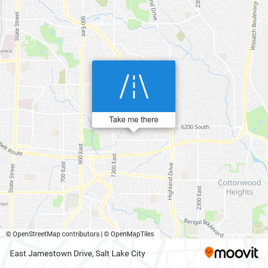 East Jamestown Drive map