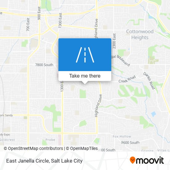 East Janella Circle map