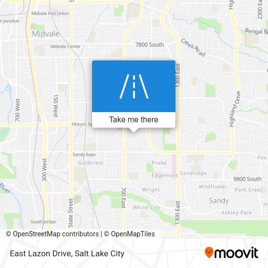 East Lazon Drive map