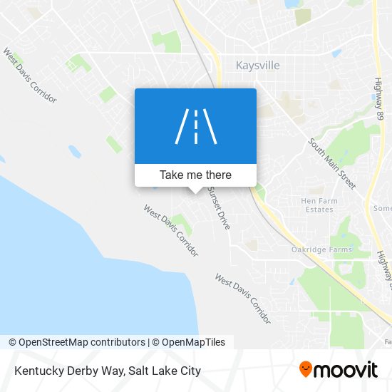 Kentucky Derby Way map