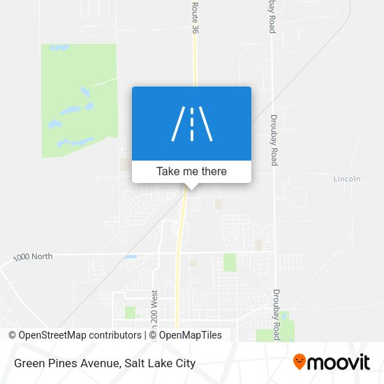 Green Pines Avenue map