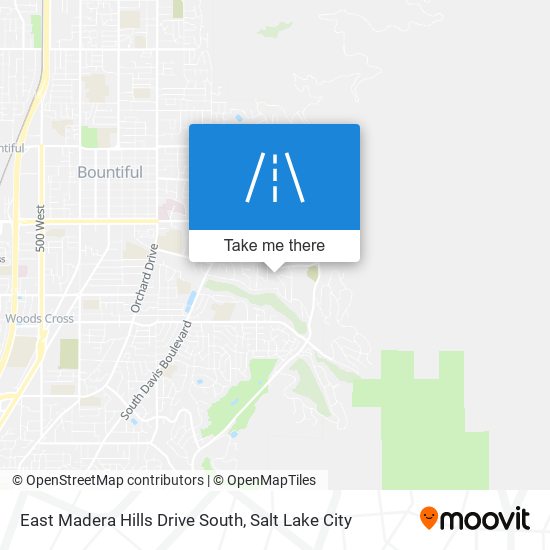 East Madera Hills Drive South map