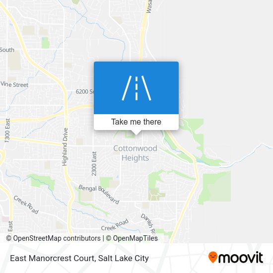 Mapa de East Manorcrest Court