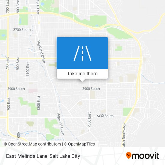 East Melinda Lane map